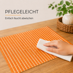 Bild in der Galerie öffnen: Bambus Tischsets Hannah 6er Set Orange 42 x 30 cm Urban Lifestyle