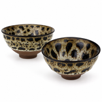Bild in der Galerie öffnen: Teeschalen "Hitomi" 2er Set 80 ml aus Keramik mit reaktiver Glasur