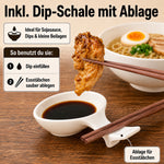 Bild in der Galerie öffnen: Ramen Bowl Set 2 Personen – spülmaschinenfest 17,5 cm Porzellan