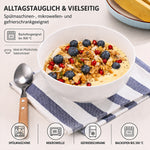 Bild in der Galerie öffnen: Müslischalen Warmweiß Ø 17,5 cm Porzellan – spülmaschinenfest stapelbar