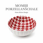 Bild in der Galerie öffnen: Porzellanschale MOMIJI rot Blüten Design