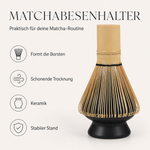 Bild in der Galerie öffnen: Matchabesenhalter Chasen Naoshi schwarz