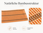 Bild in der Galerie öffnen: Bambus Tischmatten "Herbert" Orange 6er Set – natürliche Platzsets 45 x 30 cm