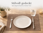 Bild in der Galerie öffnen: Tischsets ALFONSO Braun 6er Set aus Kunststoff