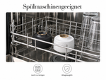 Bild in der Galerie öffnen: Teeschalen Set „Zen“ 2er Set – Matt Schwarz & Matt Weiß | Teetassen & Espressotassen aus Keramik