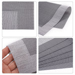 Bild in der Galerie öffnen: Tischmatten „Heidi“ Silber 6er Set 45 x 30 cm rechteckige Platzsets aus PVC
