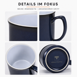 Bild in der Galerie öffnen: Chelsea Kaffeebecher 4er Set 300 ml Marinblau Urban Lifestyle