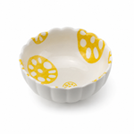 Bild in der Galerie öffnen: Porzellanschale "Momiji" gelb Lotuswurzel Design - 11cm