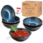 Bild in der Galerie öffnen: Dipschalen Keramik Enra Marineblau handgefertigt