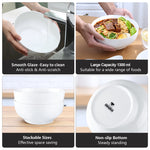 Bild in der Galerie öffnen: Porzellan Ramenschalen Shiro - 2er Set warm weiß 20cm