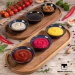 Bild in der Galerie öffnen: Dipschalen Set 6 stück aus Steinzeug marineblau Urban Lifestyle Österreich