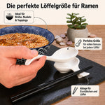 Bild in der Galerie öffnen: Ramen Schüssel Set Seigaiha 8-teilig – Maße und Vorteile Infografik