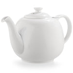 Bild in der Galerie öffnen: Porzellan-Teekanne „Swansea“ 1,6 L weiß mit Siebeinsatz – URBAN LIFESTYLE