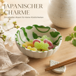 Bild in der Galerie öffnen: Porzellanschale MOMIJI grün Blatt Design
