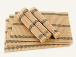 Bild in der Galerie öffnen: Bambus Tischmatten "Herbert" Natur 6er Set – natürliche Platzsets 45 x 30 cm