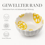 Bild in der Galerie öffnen: Porzellanschale "Momiji" gelb Lotuswurzel Design - 11cm