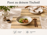 Bild in der Galerie öffnen: Bambus Tischmatten "Herbert" Natur 6er Set – natürliche Platzsets 45 x 30 cm