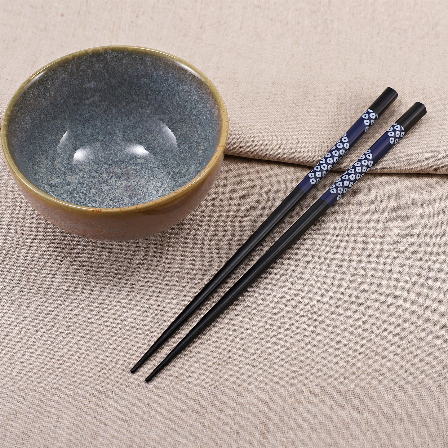 Essstäbchen Set – 5 Paar Wiederverwendbare Essstäbchen mit Japanischen Mustern