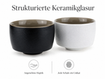 Bild in der Galerie öffnen: Teeschalen Set „Zen“ 2er Set – Matt Schwarz & Matt Weiß | Teetassen & Espressotassen aus Keramik