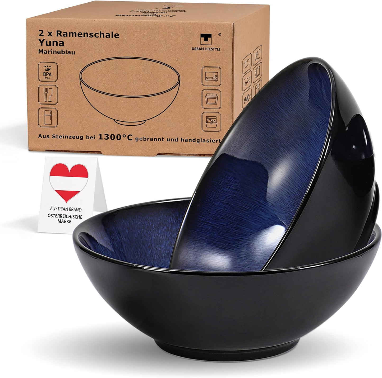 Handglasiert Ramen Schüssel größe salat Schalen Europe Design