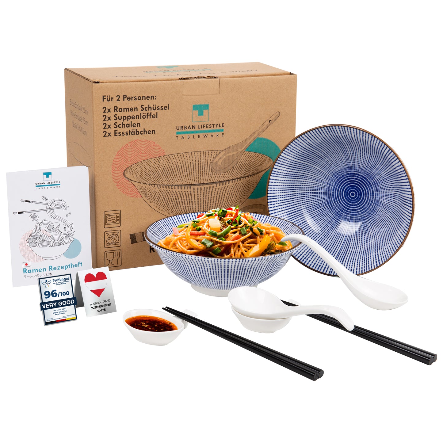 Ramenschüssel Größe Schalen Salat aus Porzellan Europe Design