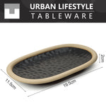 Bild in der Galerie öffnen: Urban Lifestyle Mezze Teller 4 Stück aus Steinzeug (Schoko Braun)