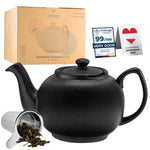 Bild in der Galerie öffnen: Teekanne Liverpool schwarz Steinzeug Urban Lifestyle