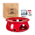 Bild in der Galerie öffnen: Teekanne Stövchen Liverpool Rot Europe Design