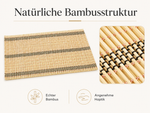 Bild in der Galerie öffnen: Bambus Tischmatten "Herbert" Natur 6er Set – natürliche Platzsets 45 x 30 cm