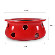 Teewärmer Stövchen rot - Keramik hitzebeständig