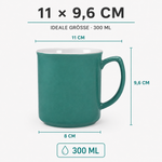 Bild in der Galerie öffnen: Chelsea Kaffeebecher 4er Set 300 ml Türkis Urban Lifestyle