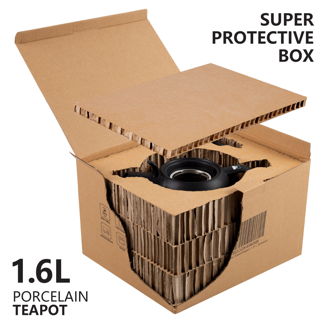 Urban Lifestyle Teekanne "Kopenhagen" 1,6L (Schwarz)