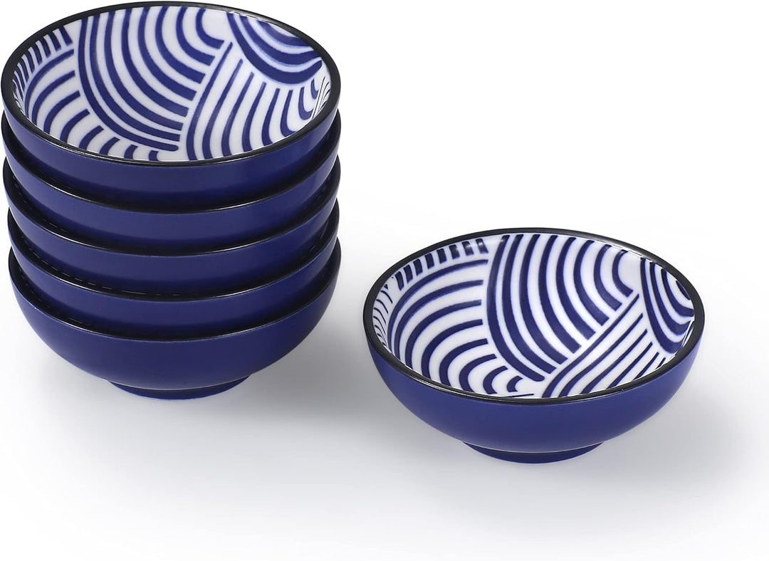 Kaiyo Dipschalen 6er Set aus Porzellan 8 cm