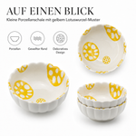 Bild in der Galerie öffnen: Porzellanschale "Momiji" gelb Lotuswurzel Design - 11cm