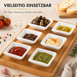 Bild in der Galerie öffnen: Yumi Saucenschälchen 6er Set Weiß 6 x 6 cm