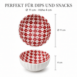 Bild in der Galerie öffnen: Porzellanschale MOMIJI rot Blüten Design