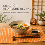 Bild in der Galerie öffnen: Bambus Tischsets Hannah 6er Set Orange 42 x 30 cm Urban Lifestyle
