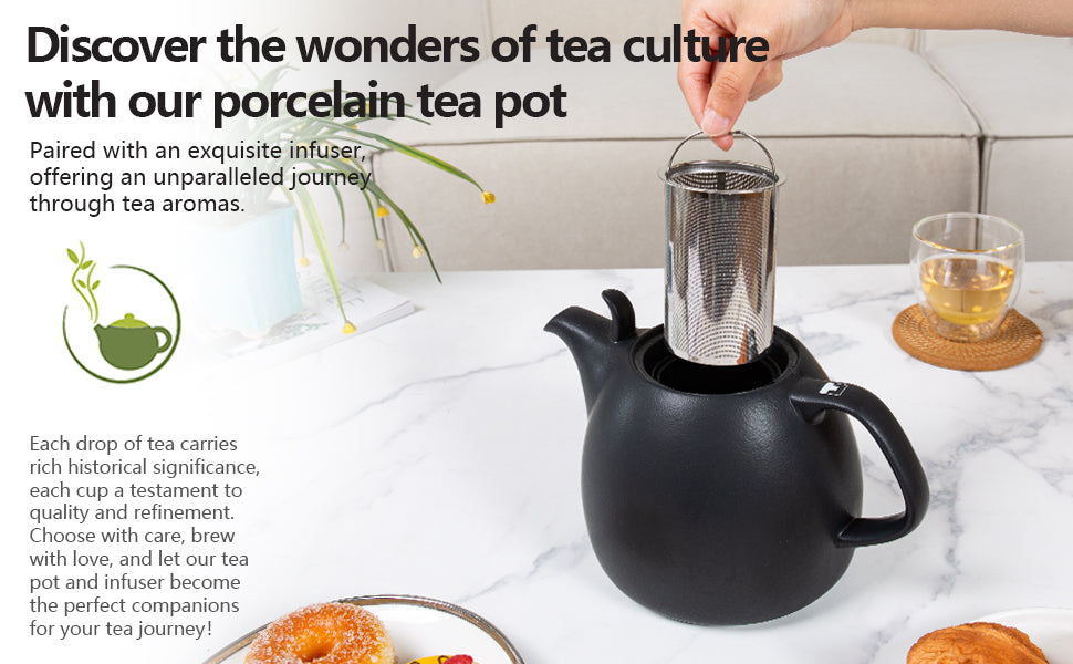 Urban Lifestyle Teekanne "Kopenhagen" 1,6L (Schwarz)