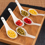 Bild in der Galerie öffnen: Weiße Asia-Löffel Porzellan - 6 Stück Urban Lifestyle