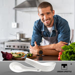 Bild in der Galerie öffnen: Porzellan Löffel weiß - für asiatische Gerichte