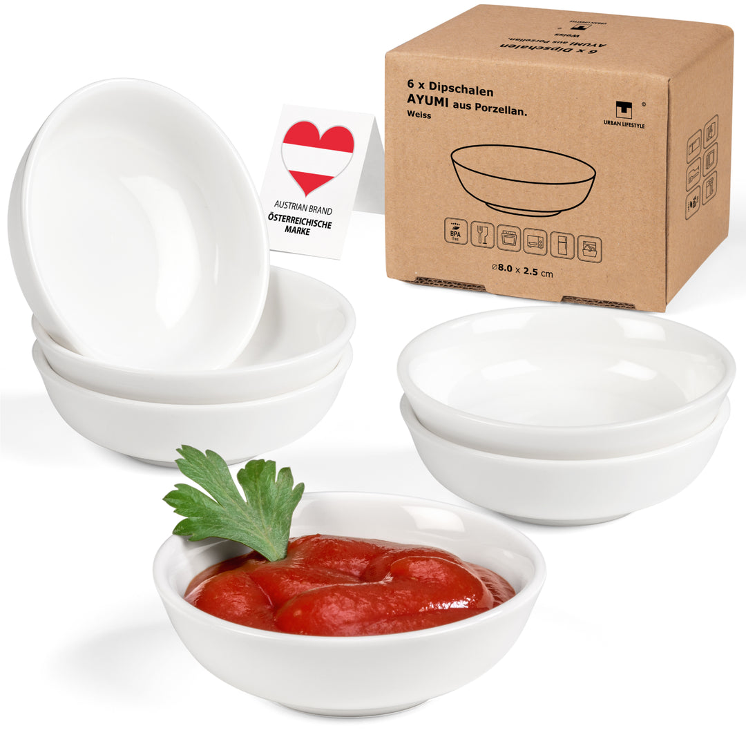 Dipschälchen "Ayumi" 6 stück Saucenschälchen