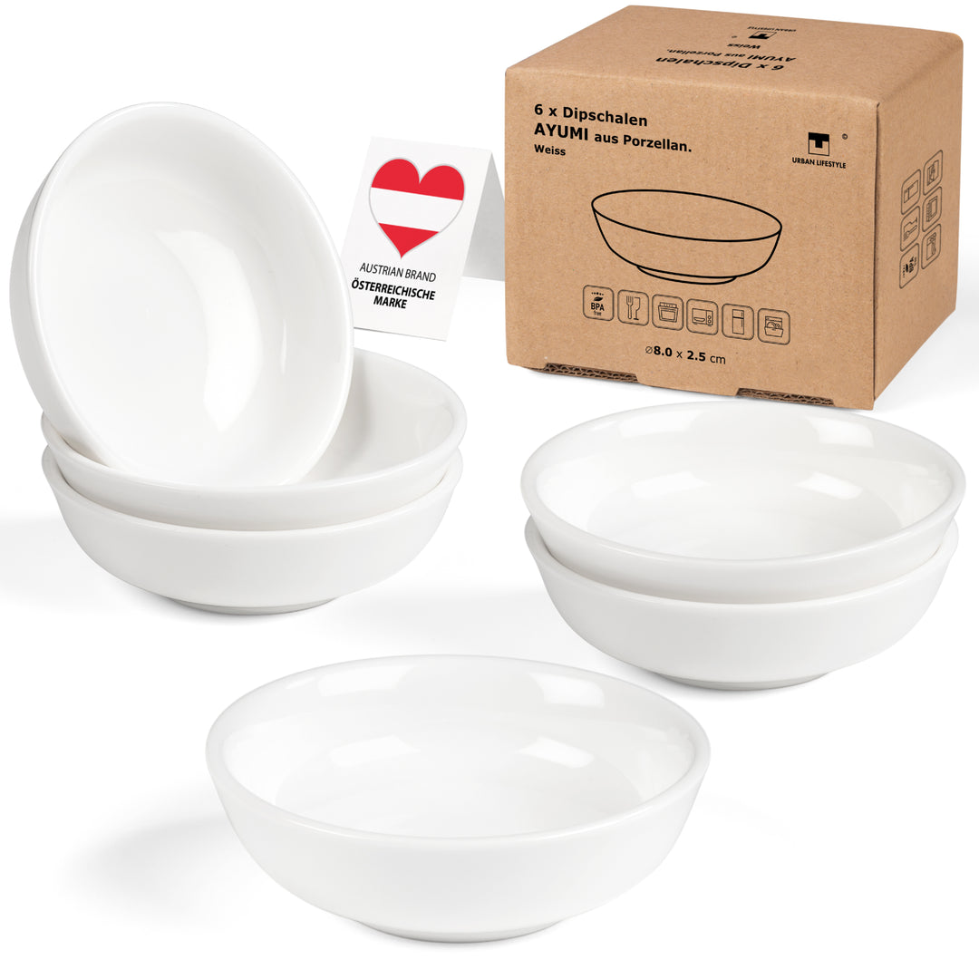 Dipschälchen "Ayumi" 6 stück Saucenschälchen