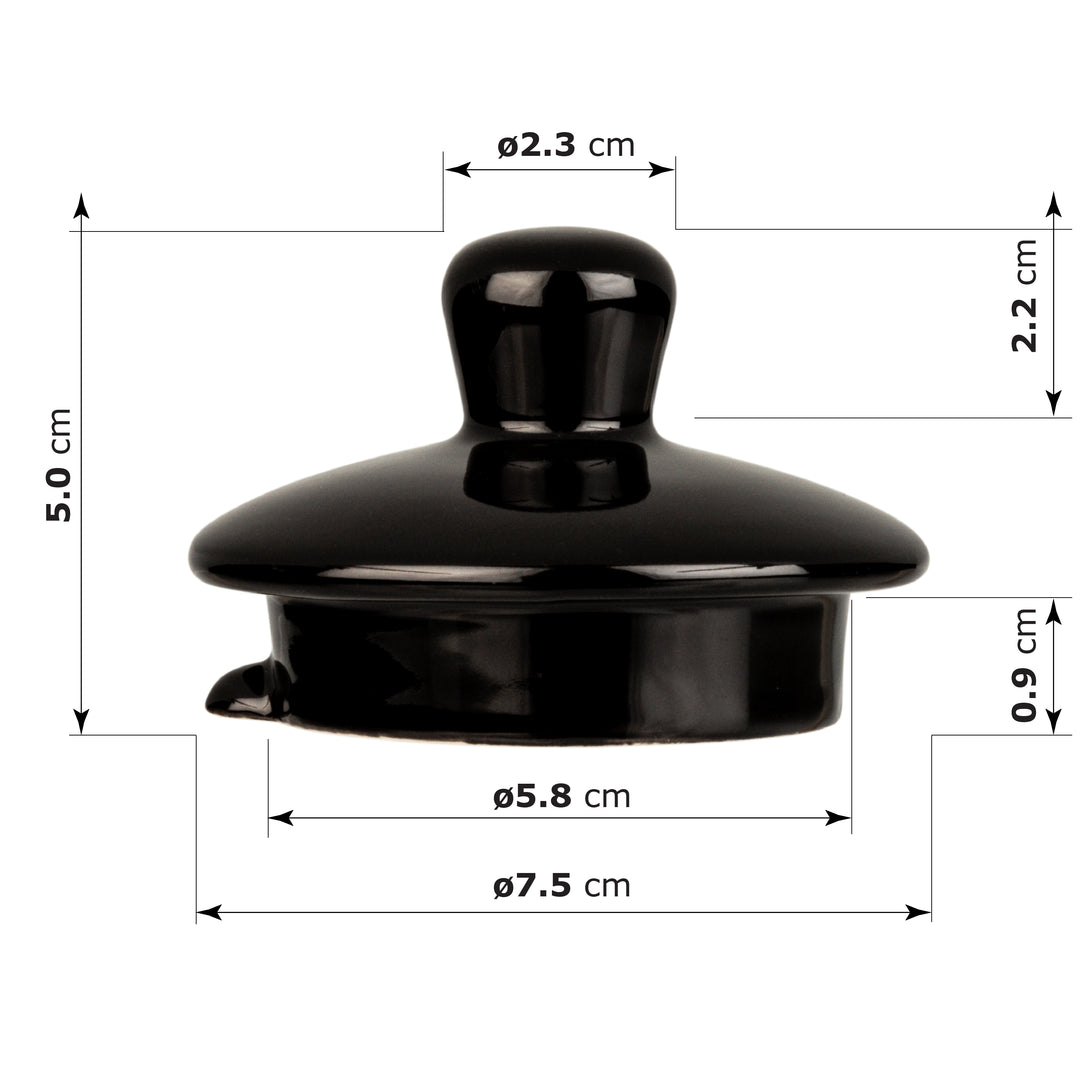 Urban Lifestyle Teekannen Deckel für Teekanne Notting Hill 1,0L (Schwarz)