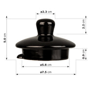 Urban Lifestyle Teekannen Deckel für Teekanne Notting Hill 1,0L (Schwarz)