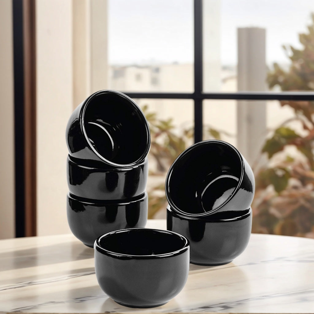 Keramik Dipschalen Saucenschälchen schwarz - Urban Lifestyle