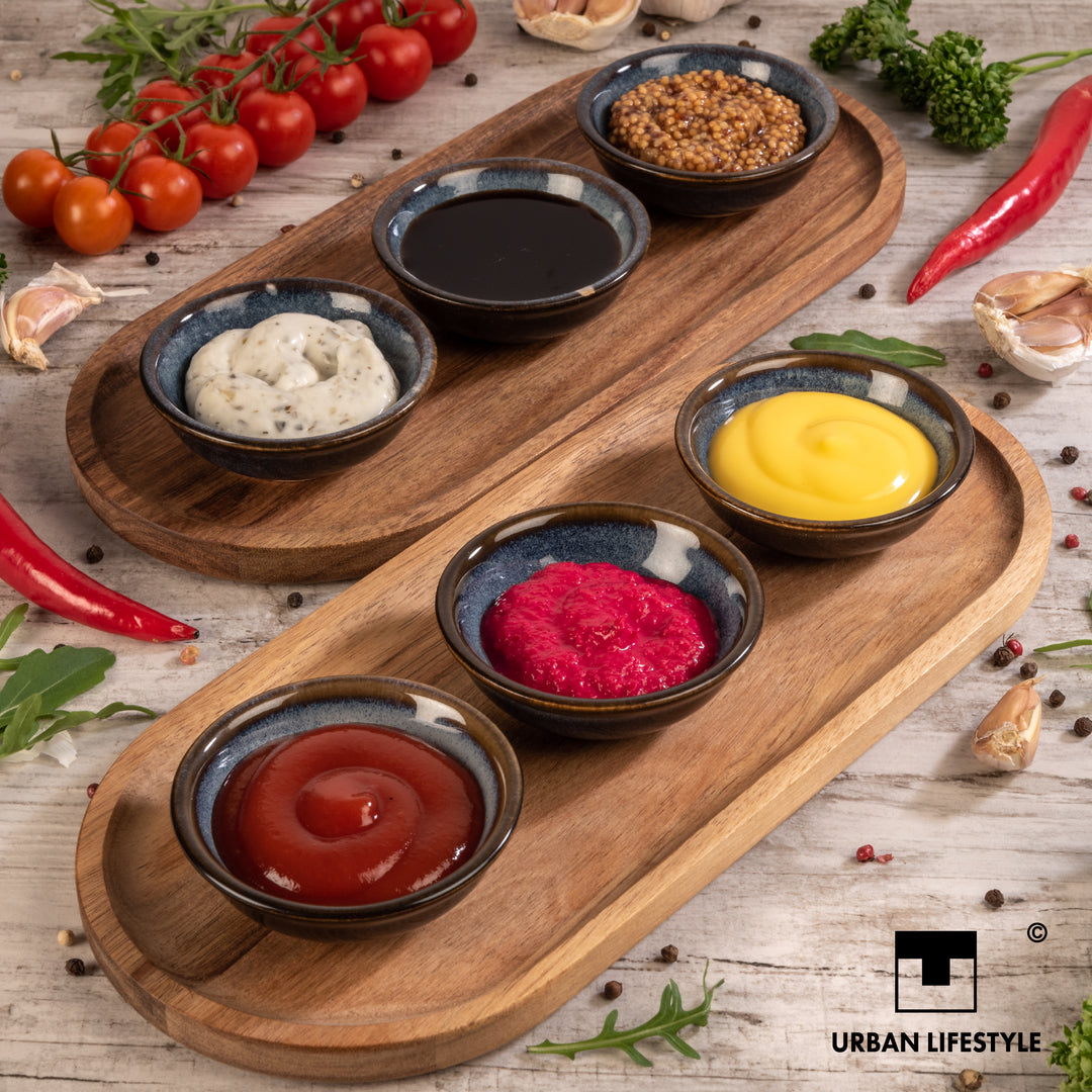 Urban Lifestyle Saucenschälchen "Enra" 6 stück handgefertigt aus Edelkeramik