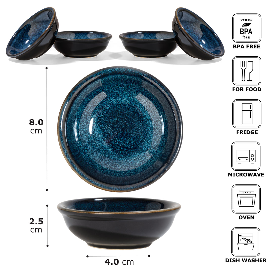 Urban Lifestyle Saucenschälchen "Enra" 6 stück handgefertigt aus Edelkeramik