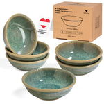 Bild in der Galerie öffnen: Dipschalen Enra seegrün Steinzeug - handgefertigt 6er Set