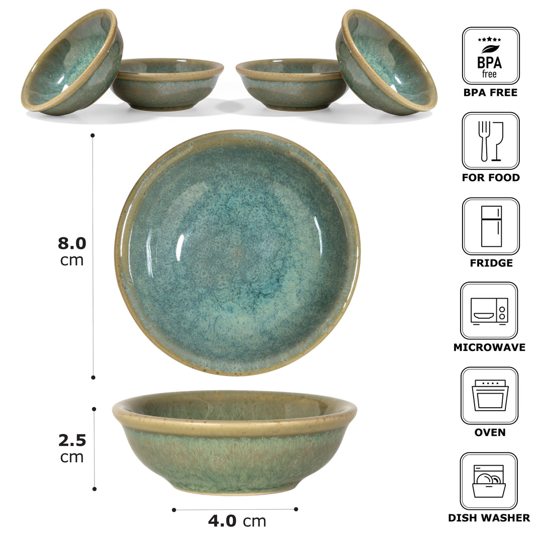 Saucenschälchen Enra seegrün - 6er Set Keramik