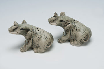 Salz und Pfefferstreuer Elefant handgefertigt - rustikale Keramik